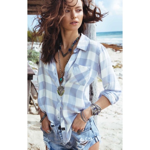 Rails Tops - Rails Periwinkle Short Sleeve Shirt